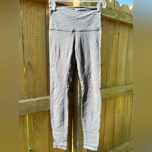 Lululemon Athletica Gray Leggings with Wide Waistband